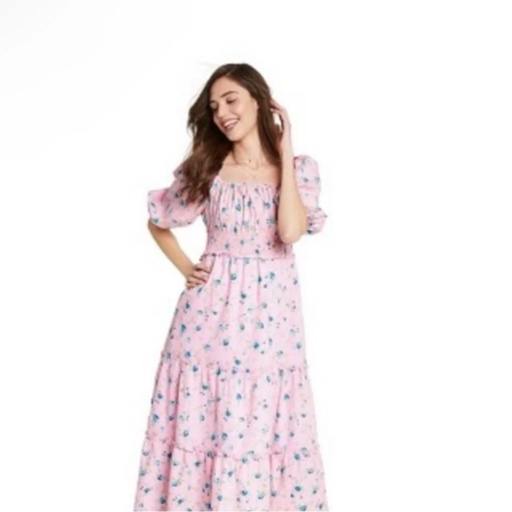 RARE LoveShackFancy x Target Sabine Floral Midi Dress - Picture 6 of 8